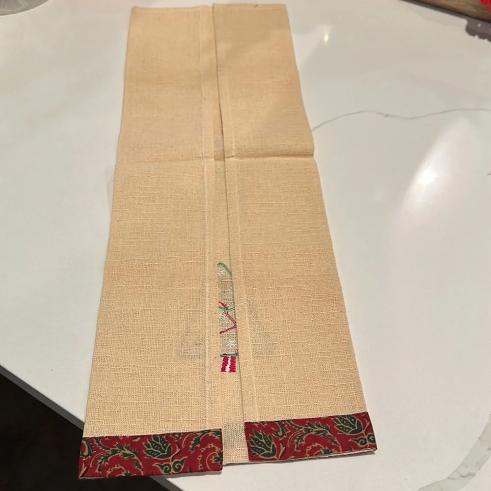 Vintage Handmade Kitchen Hand Towel Christmas tree